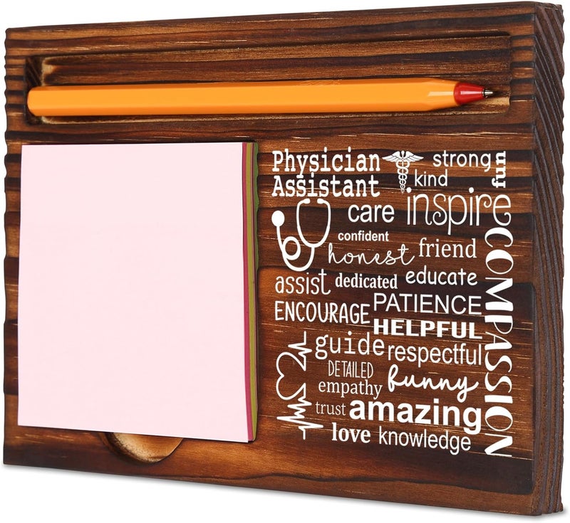 TRCENDE Thank You Gifts for Physician Assistant, Physician Assistant Gifts Best Physician Gifts, Graduation Christmas Birthday Gifts for Physician Assistant,Retro Self-Stick Note Pad Holders XB481 - Image 1